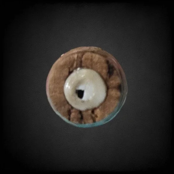 1950s Vintage Porcelain Decanter Floral Gold Trim Cork Stopper Mid-Century Cruet - Picture 8 of 16